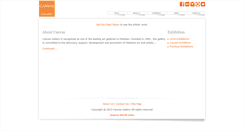 Desktop Screenshot of canvasgallery.net