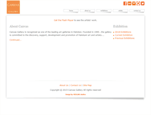 Tablet Screenshot of canvasgallery.net